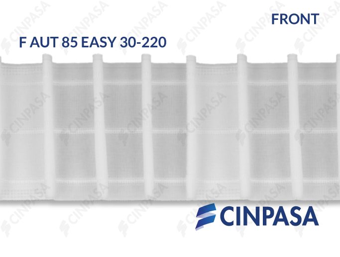  Cinta fruncidora automática pasabarra con presillas 